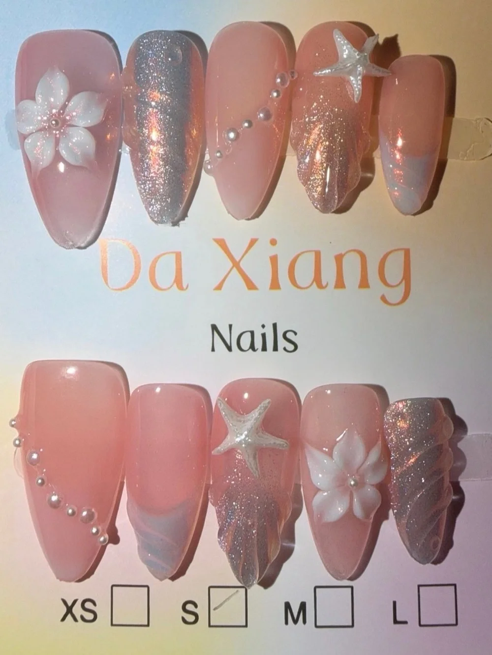 Almond Press-On Nails – Size Small